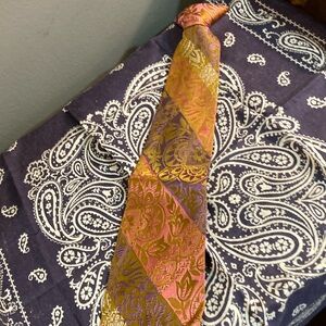 Elegant Multicolor Paisley Clip-on Tie